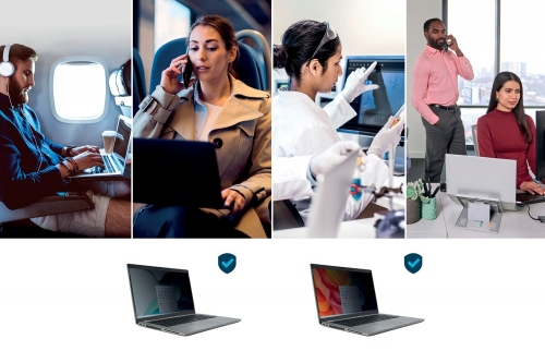 Filtru de confidentialitate Kensington HC, transparenta superioara, pentru laptop, 14.0'', 16:9, prindere duala